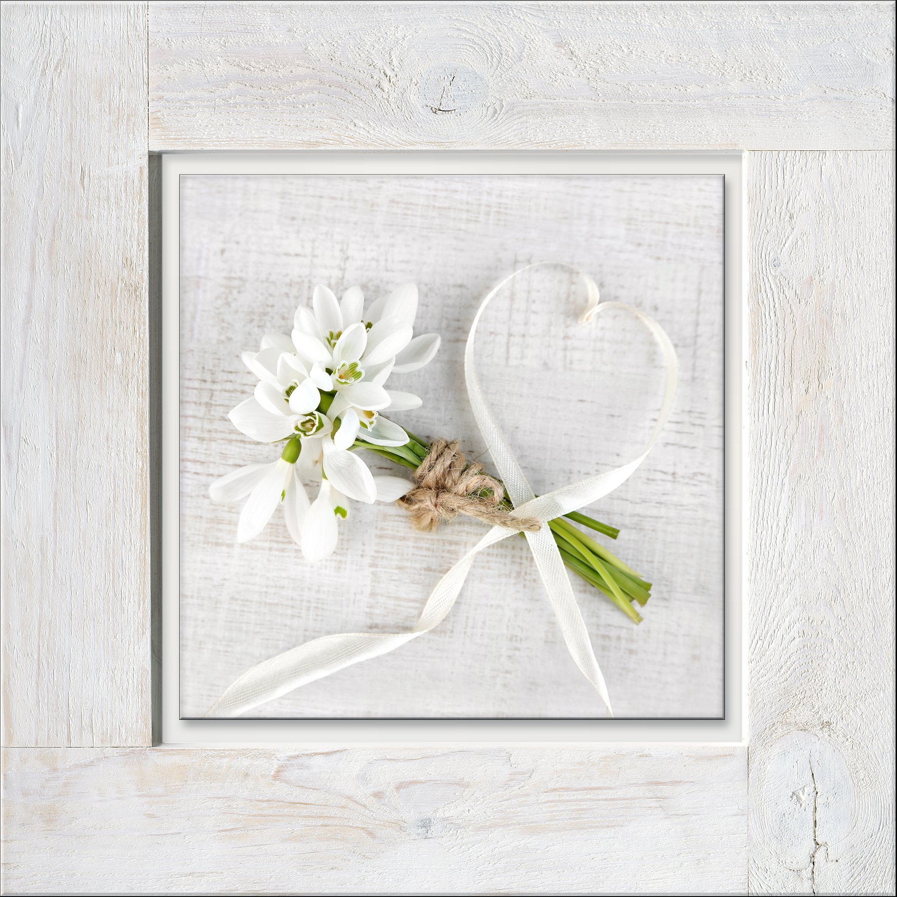 Bilderpalette de Photos Palette hrg1067 a Décoration Murale Wood White Spring I