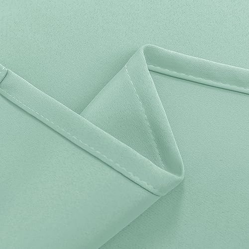 Miniatura 5 de Hiasan Cortinas opacas de color salvia claro de 84 pulgadas de largo, 2 paneles con aislamiento térmico para ventanas de Navidad cosidas con