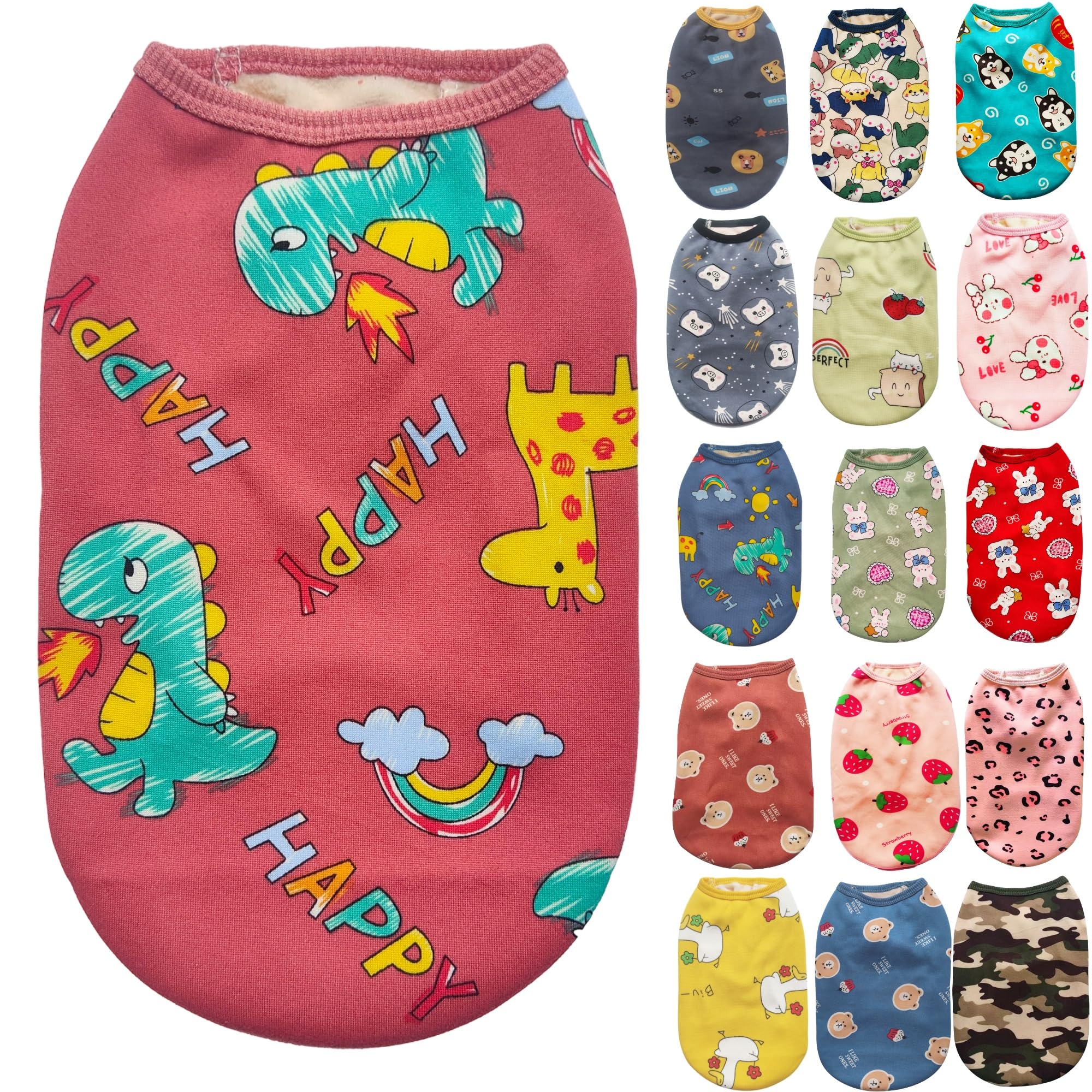 Amazon.co.jp: 犬服 秋 冬 (S〜6XL) 犬の服 可愛い キャラクタータンク