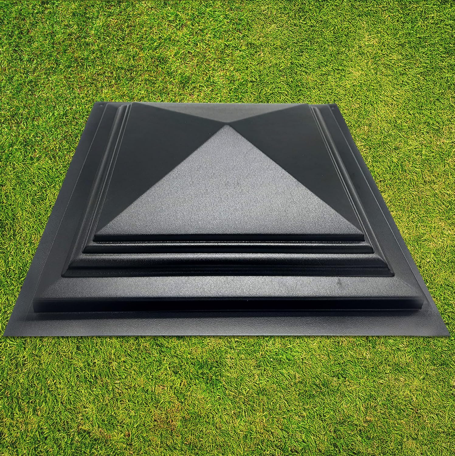 Concrete Molds DIY Fence Pier Column Cap Mold Mould Form Cement ABC Plastic Molds 20,08x20,08 inch (510x510mm)