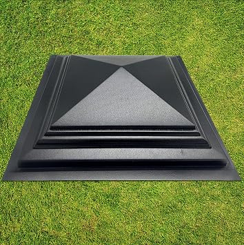 Concrete Molds DIY Fence Pier Column Cap Mold Mould Form Cement ABC Plastic Molds 20,08x20,08 inch 510x510mm