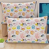 PETTI Artigiani Italiani – Coppia di Federe Cuscino 80×40 cm in Microfibra, Cuscini Arredo Camera da Letto, Divano, Salotto, Set 2 Fodere Copricuscino, Federa Marino 05, 100% Made in Italy