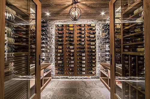 Miniatura 2 de VintageView Vino Pins – Estante de metal para botellas de vino montado en la pared para paneles de yeso o superficies de madera, elegante y moderno