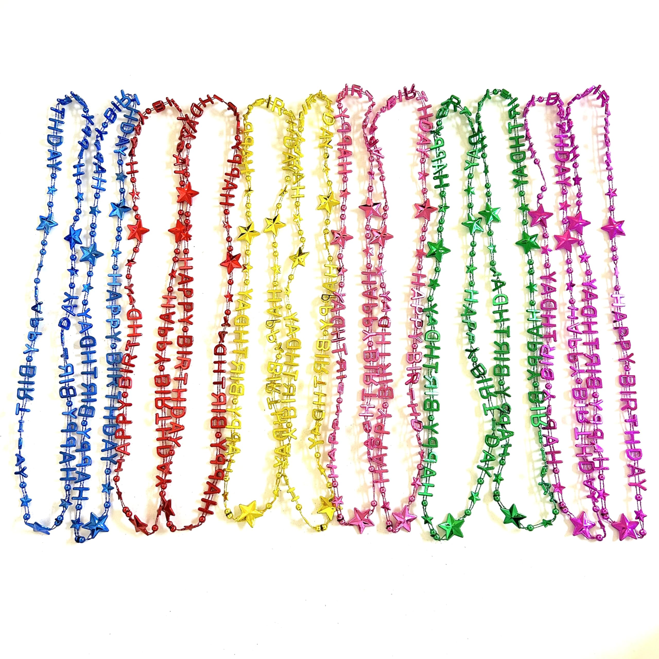 48 perline colorate per feste di compleanno, forniture per feste di compleanno