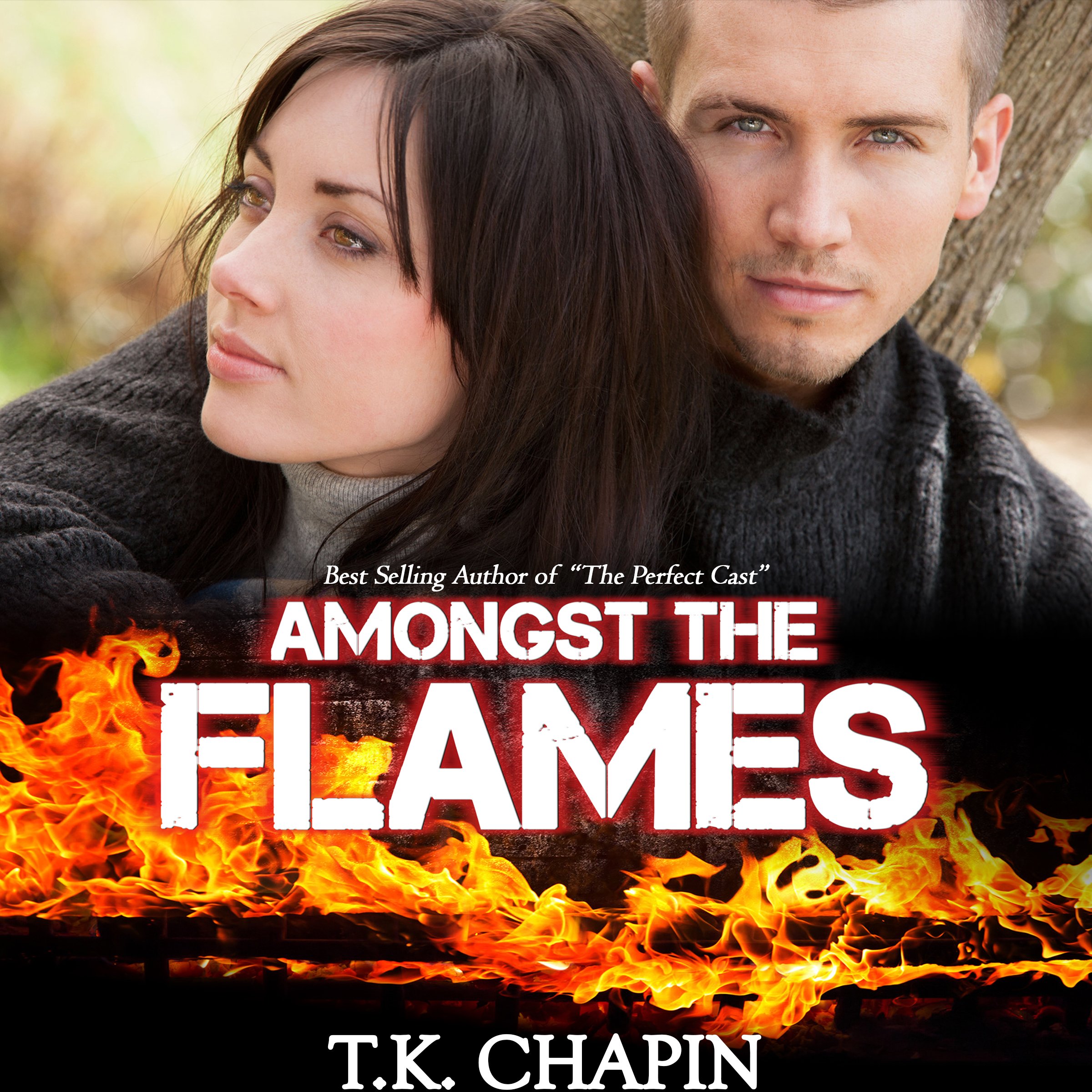 Cover art for Amongst the Flames: A Contemporary Christian Romance