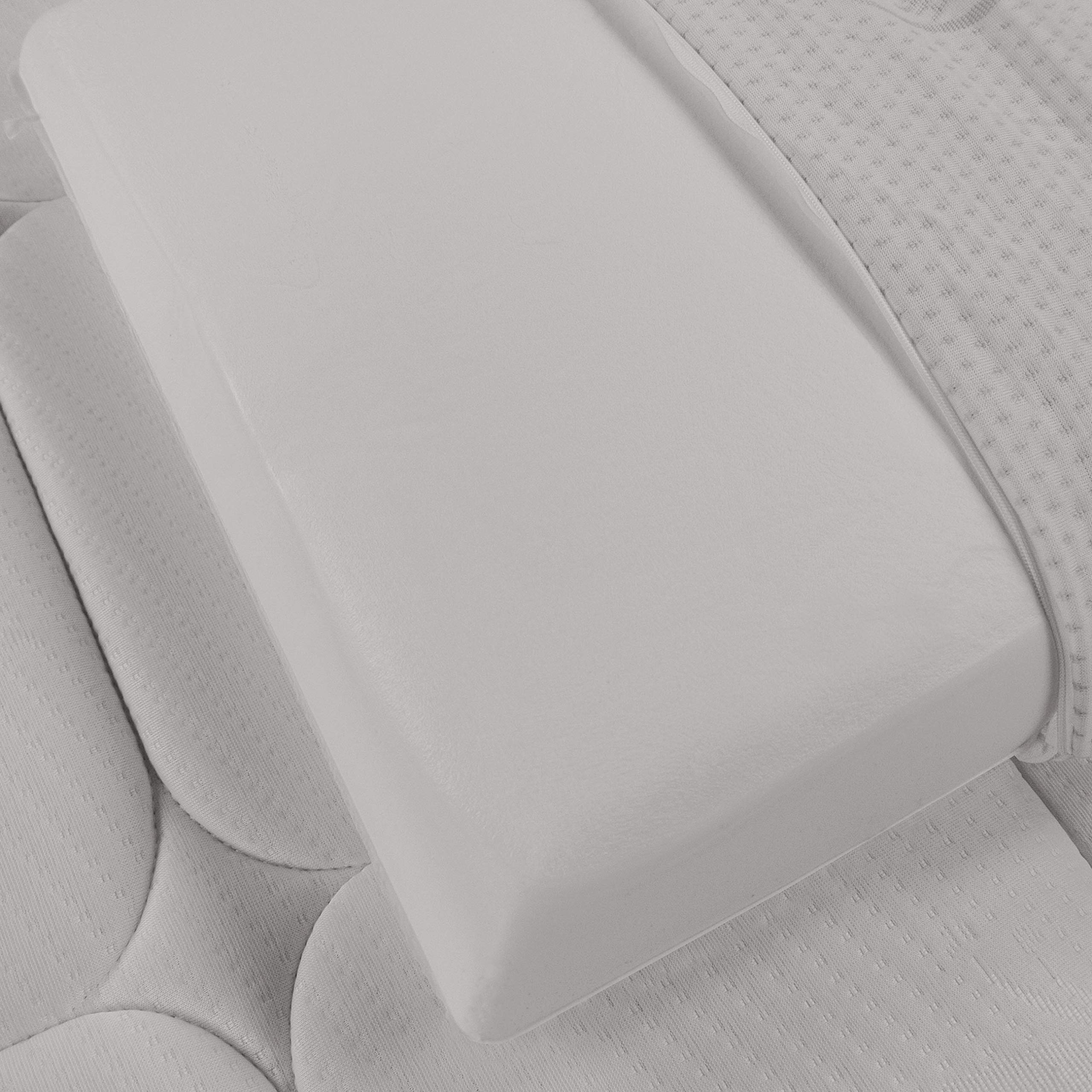 Baldiflex - Coppia di Cuscini in Memory Foam - Modello Saponetta - Fodera in Silver Safe