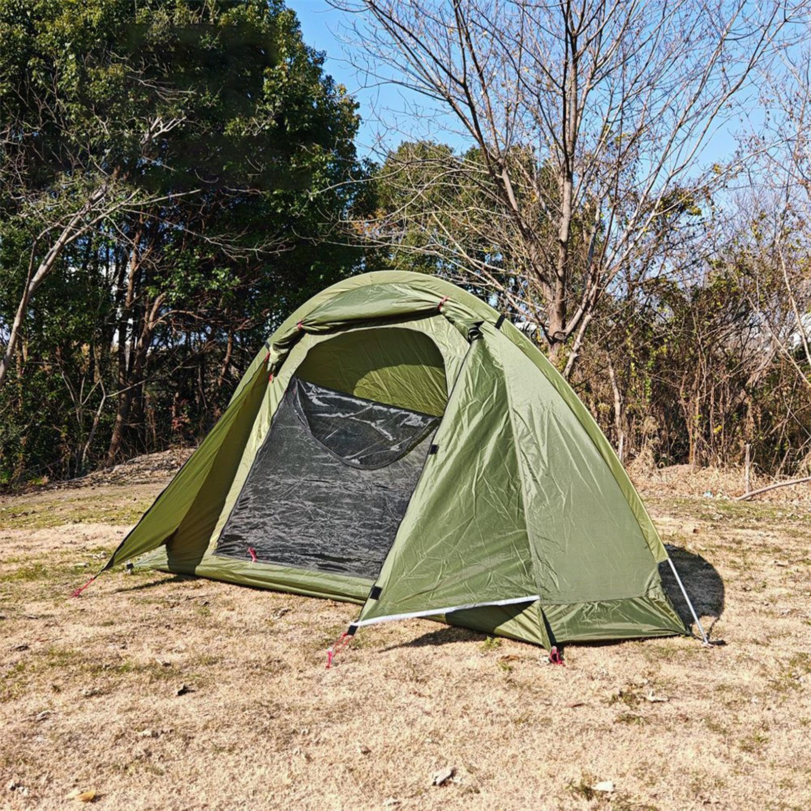 Exterior 1 persona, ligero, impermeable, plegable, automático, para camping, senderismo, senderismo, picnic, viajes, pesca, festivales de música, viajes familiares