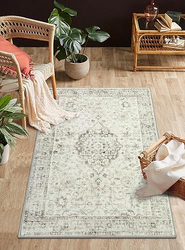 Miniatura 7 de LIVEBOX Alfombra lavable de 3 x 5 pulgadas, alfombra bohemia para cocina y dormitorio, tapete antideslizante para puerta delantera, alfombra de