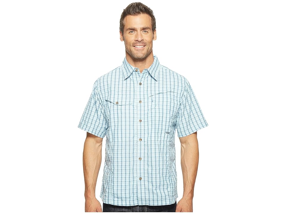 

Mountain Khakis Trail Creek Short Sleeve Shirt (Cornflower Plaid) Men's Clothing