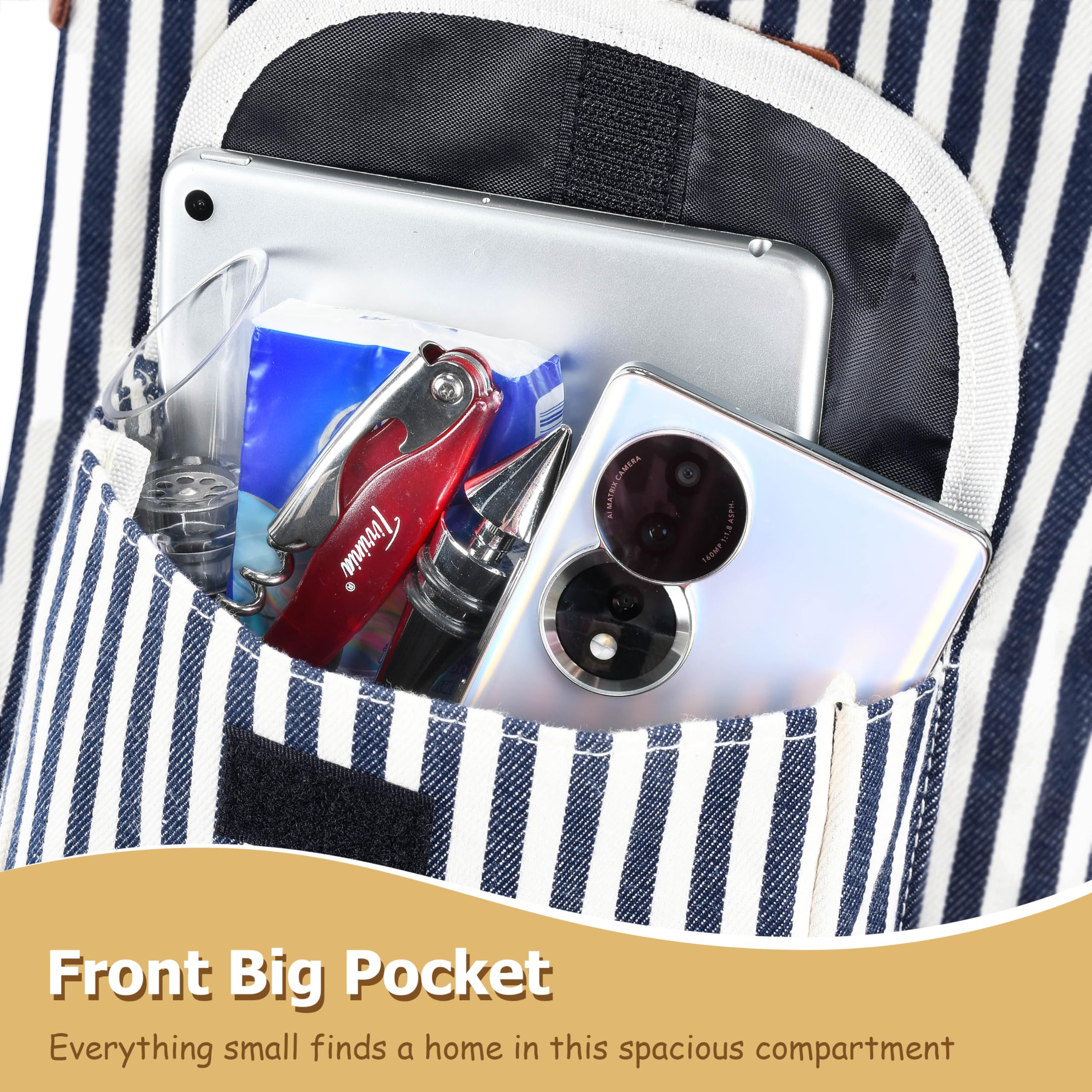 Tirrinia 2 Bottle Wine Gift Tote Carrier - Leakproof & Insulated Padded Versatile Wine Cooler Bag for Travel, BYOB Restaurant, Wine Tasting, Party, Dinner,Gift for Wine Lovers, Beige: Stripe 2 Bottle-with front pocket