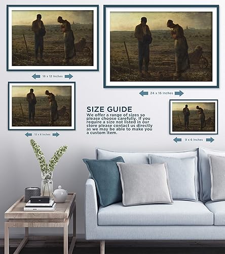 Miniatura 7 de Jean-Francois Millet - El Ángelus (1859) - Póster de pintura clásica, regalo de arte Tamaño A5 (5.827 x 8.268 in)