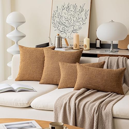 Miniatura 5 de Funda de cojín Kevin Textile Star de lino suave y sólida