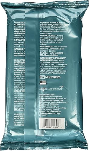 Miniatura 2 de ReadyFlush Jr - Toallitas de limpieza personal desechables de 7 x 8 pulgadas, paquete de 3, sin fragancia