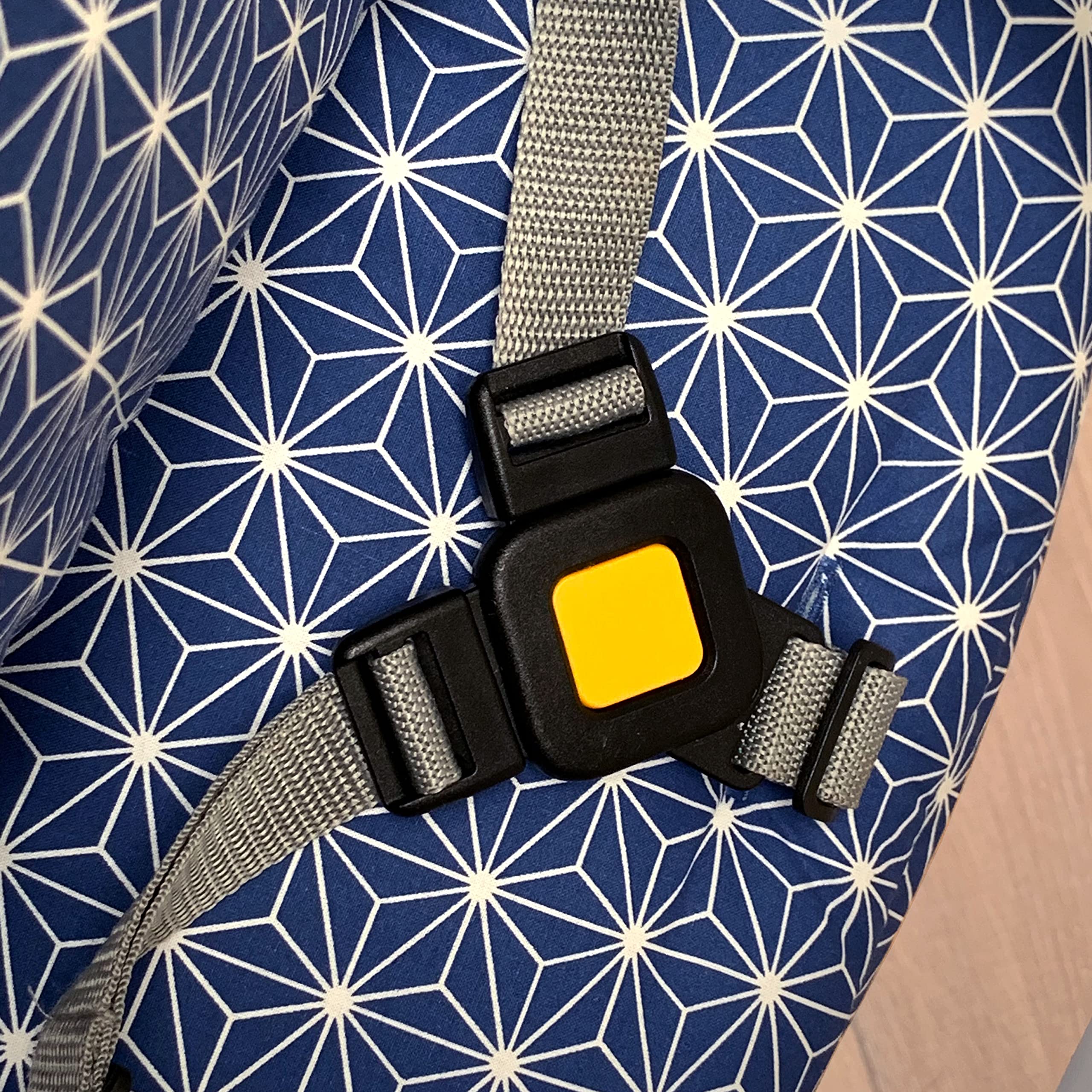 Blausberg Baby - Timba Sitzkissen Set für Safety 1st Hochstuhl - Happy Star Blueberry Blau