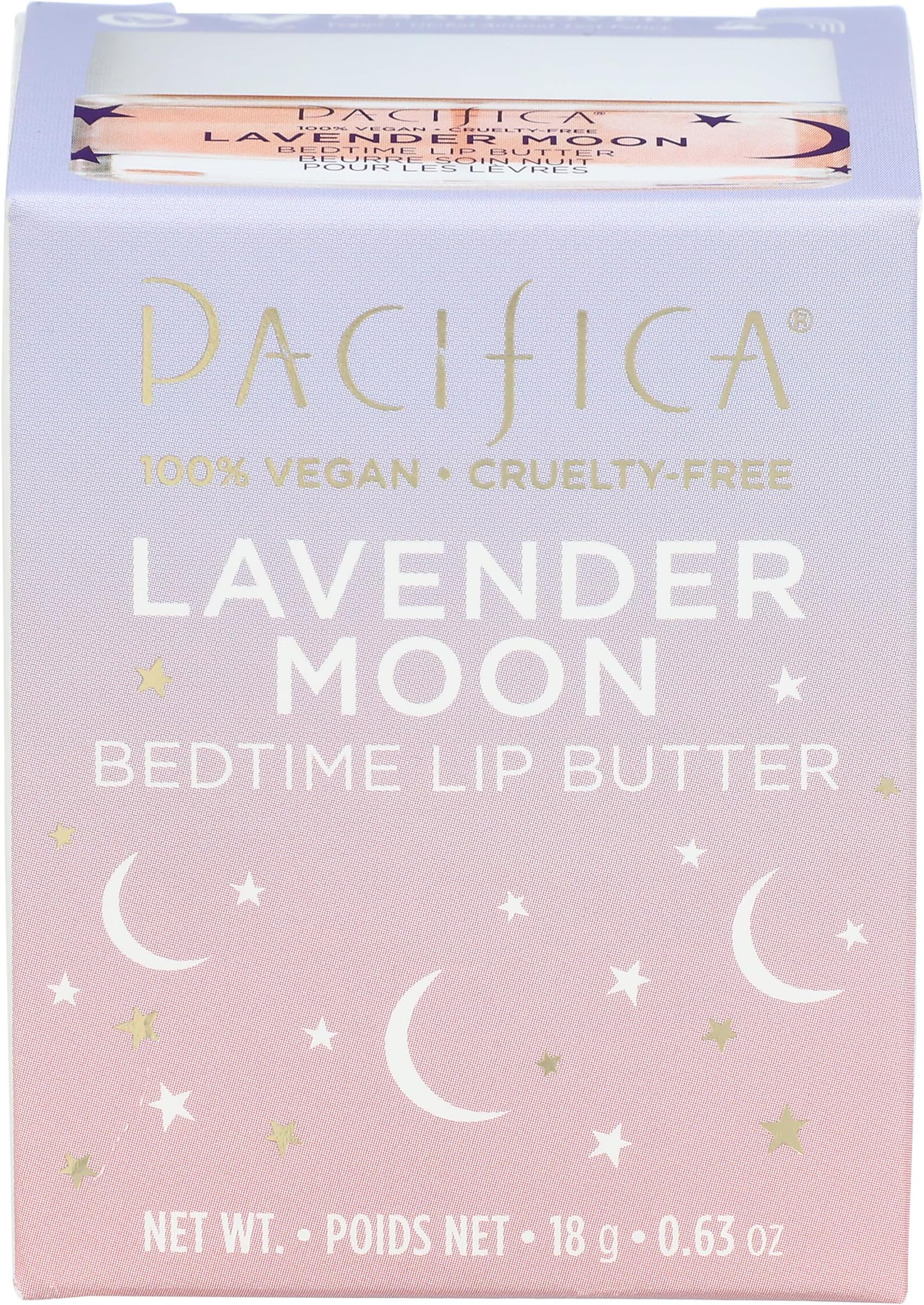 Lavender Moon Lip Mask – Hydrating Bedtime Lip Treatment for Dry, Wrinkled Lips, Shea & Jojoba, Vegan Cruelty-Free Lip Repair, 0.63 Ounce Vegan & Cruelty-Free Clean Beauty