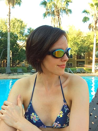 Miniatura 3 de Snake & Pig Basilisk - Gafas de natación de ajuste cómodo para adultos, hombres, mujeres, jóvenes, niños (negro)