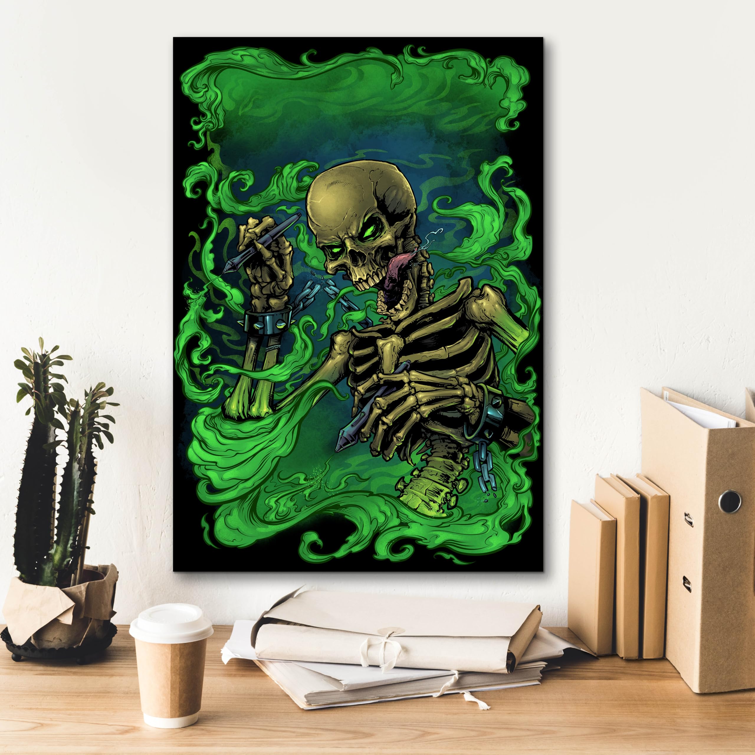 Amazon.com: Epic Graffiti 'Airbrush Skeleton' by Flyland Designs