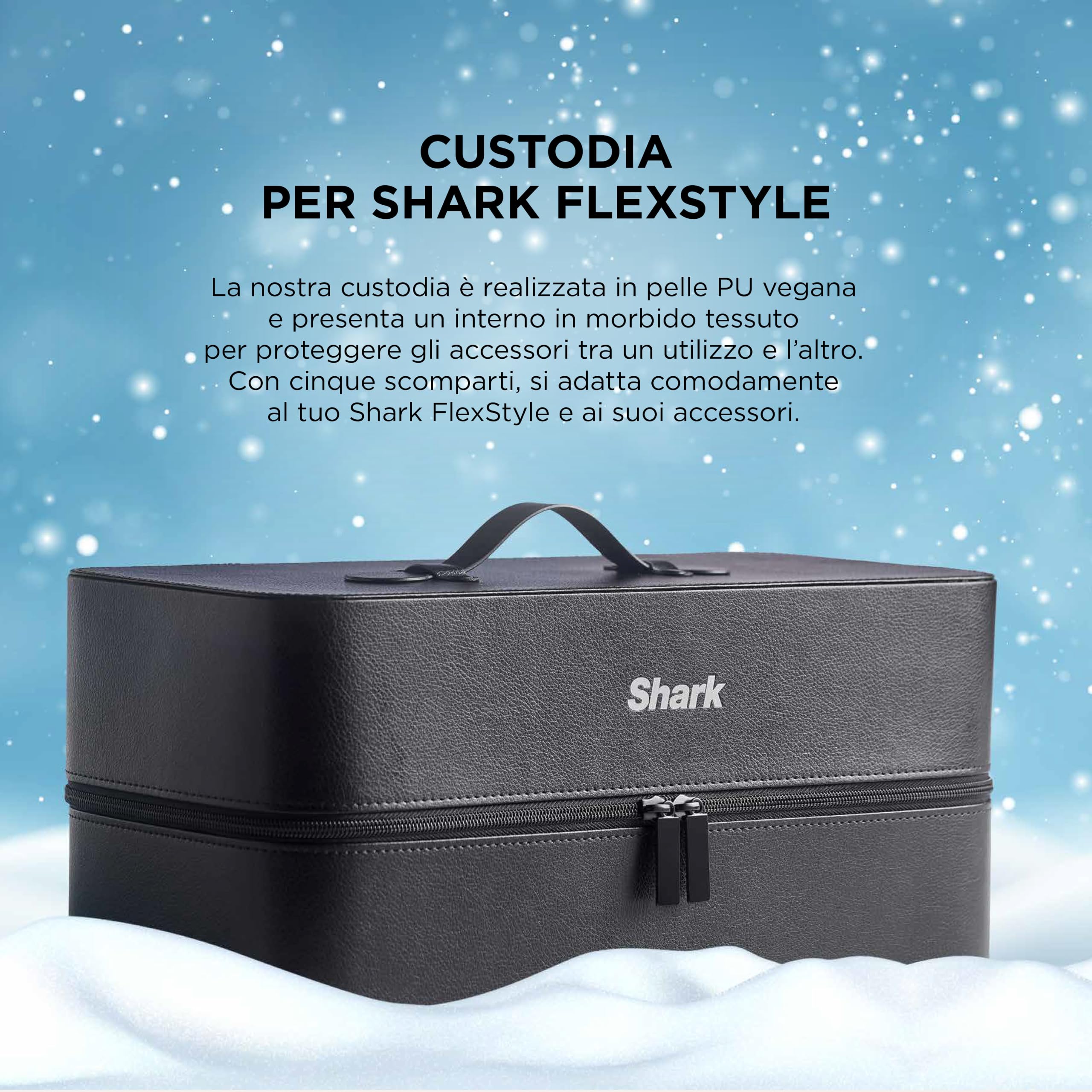 Shark FlexStyle, Styler e Asciugacapelli 6in1, Limited Edition Blu Ghiaccio | Phon Arricciacapelli, Lisciante, Volumizzante, Diffusore, Concentratore Evita Danni da Calore, Modello HD476WHEU