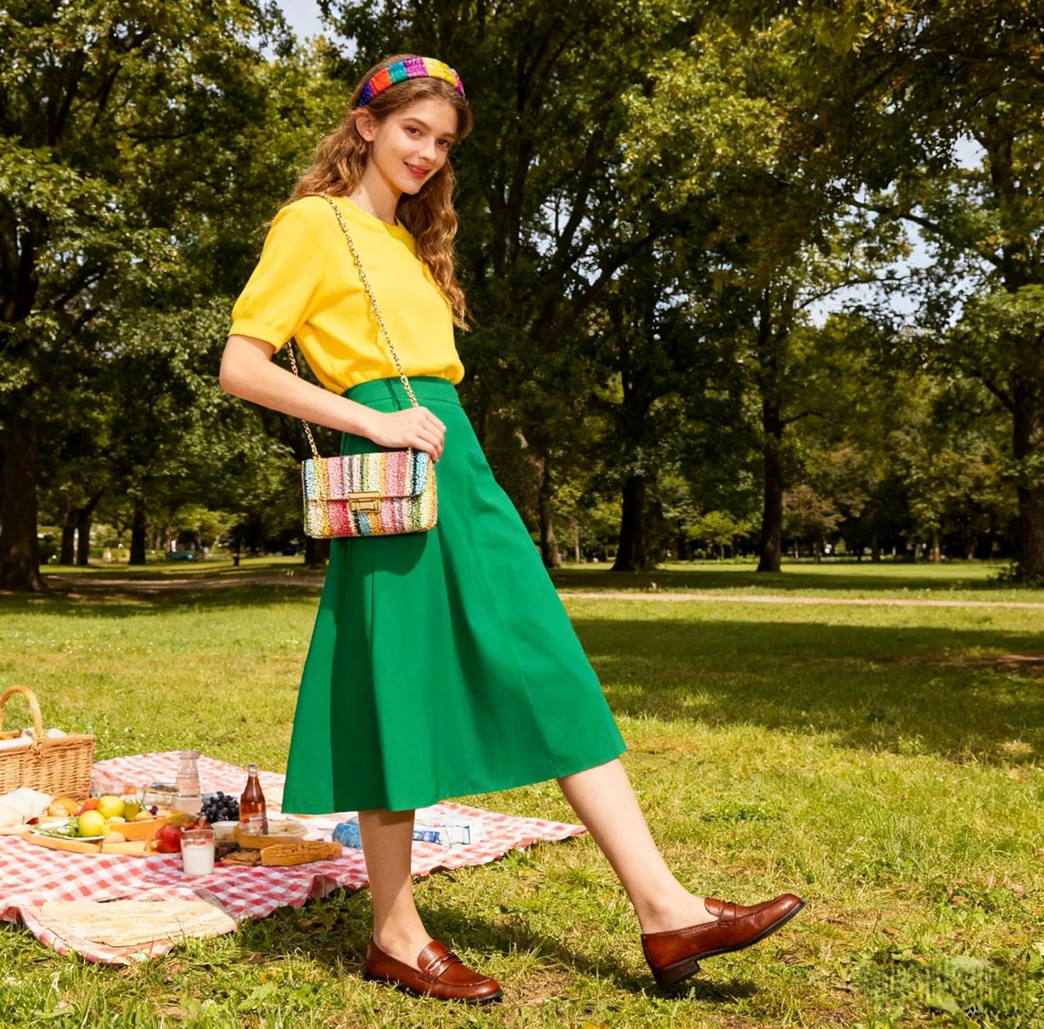 Bohemian Straw Beach Bag, Crossbody Bags for Women, Handmade Woven Purse, Tassel Handbags for Vacation, Travel(Color 2) - Image 3