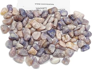 Fundamental Rockhoundâ„¢ Products: 10 pc Prairie Tanzanite Tumbled Stone Crystal from Wyoming (Ten Small)