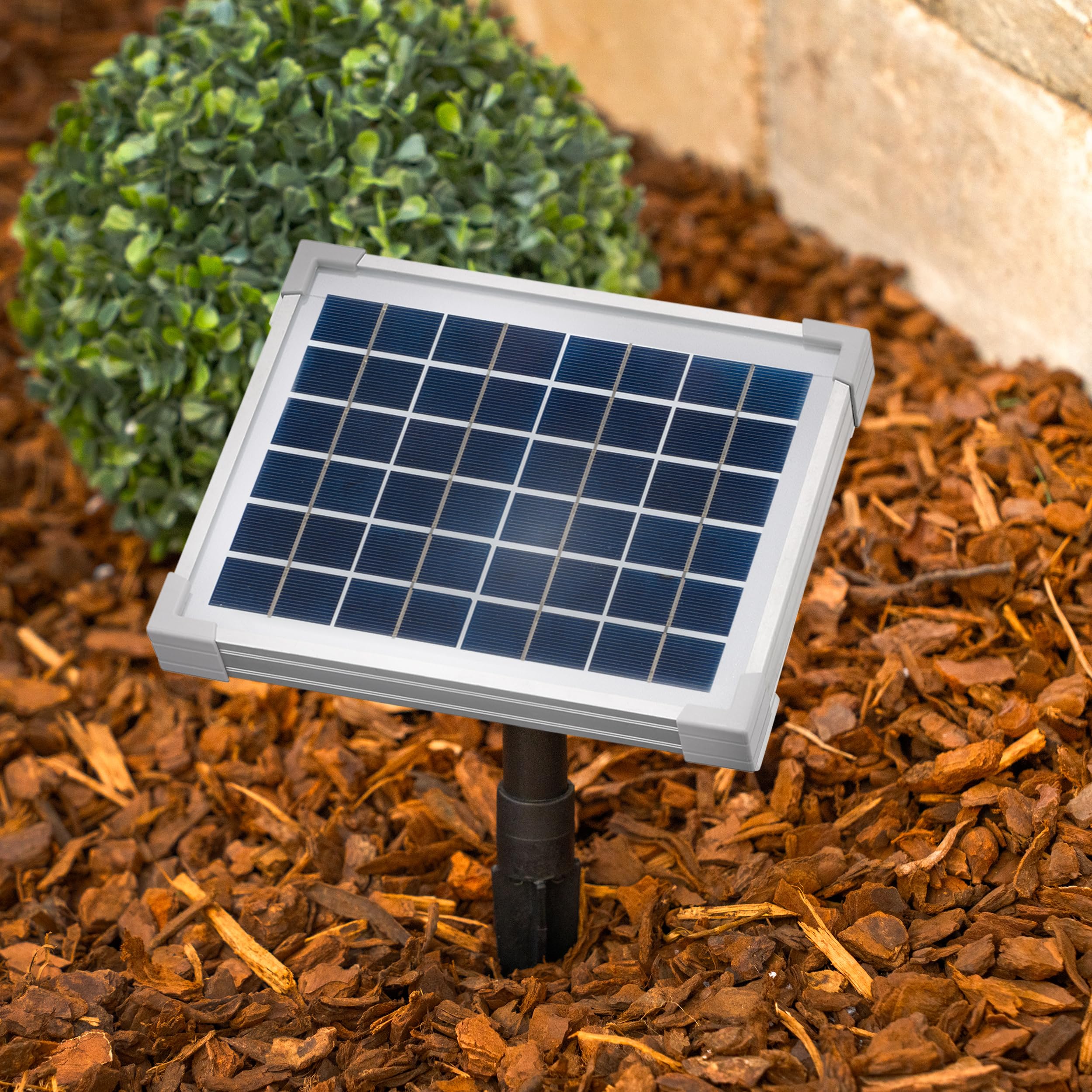Système de pompe solaire esotec WATERSPLASH 5/470, kit complet, pompe de bassin pour fontaine, fontaine solaire d'extérieur, module solaire 5W, jeu d'eau à fonctionnement direct 0,9m 470l/h 101012