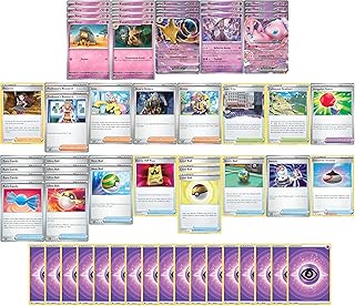 Elite Psychic Deck - Mew Mewtwo - Abra Kadabra Alakazam - Original 151 (gen 1) - Custom Built - 60 Card - MTG Decks & More Compatible with Pokemon TCG!