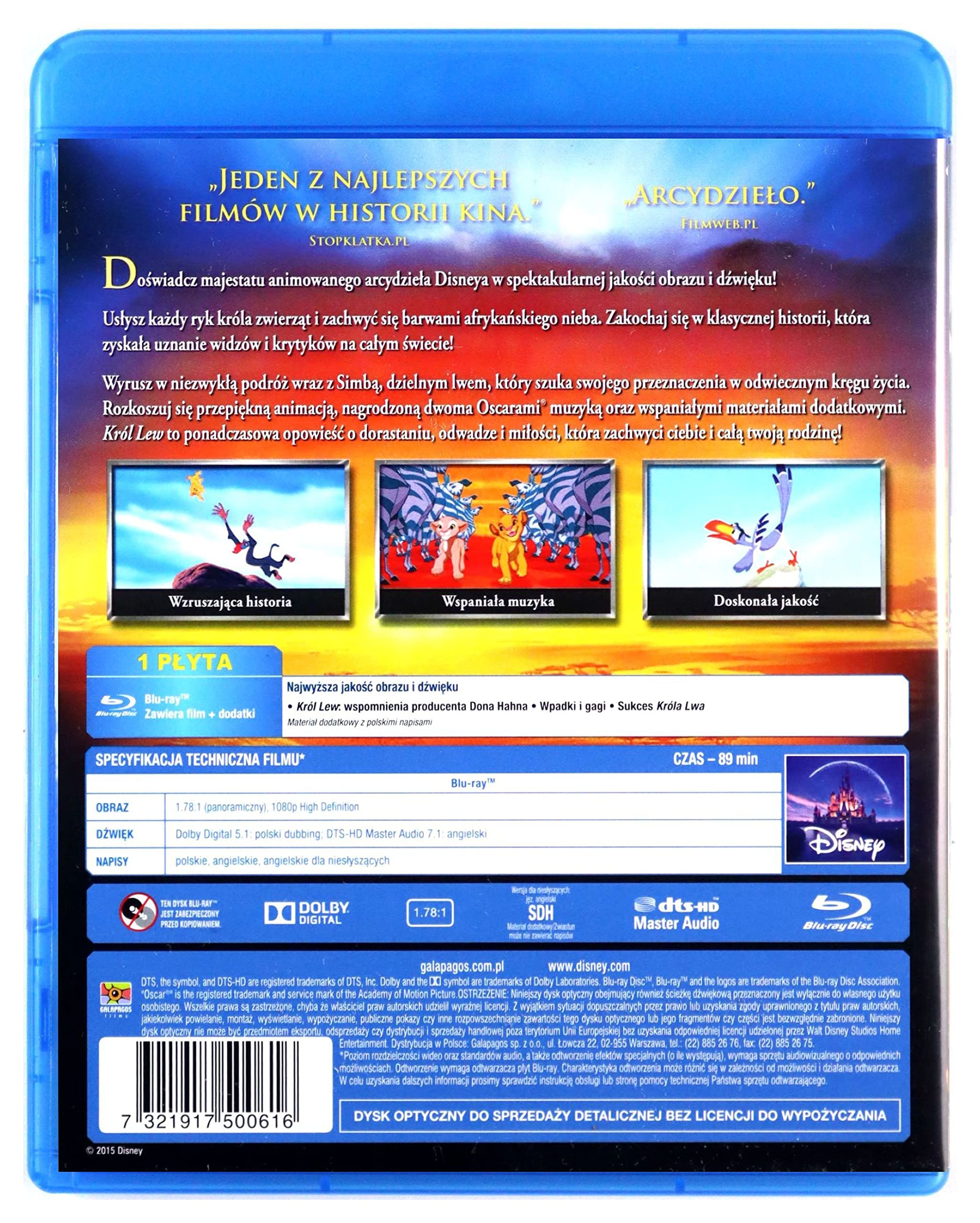 Lion King [Blu-Ray] [Region B] (IMPORT) (Nessuna versione italiana)
