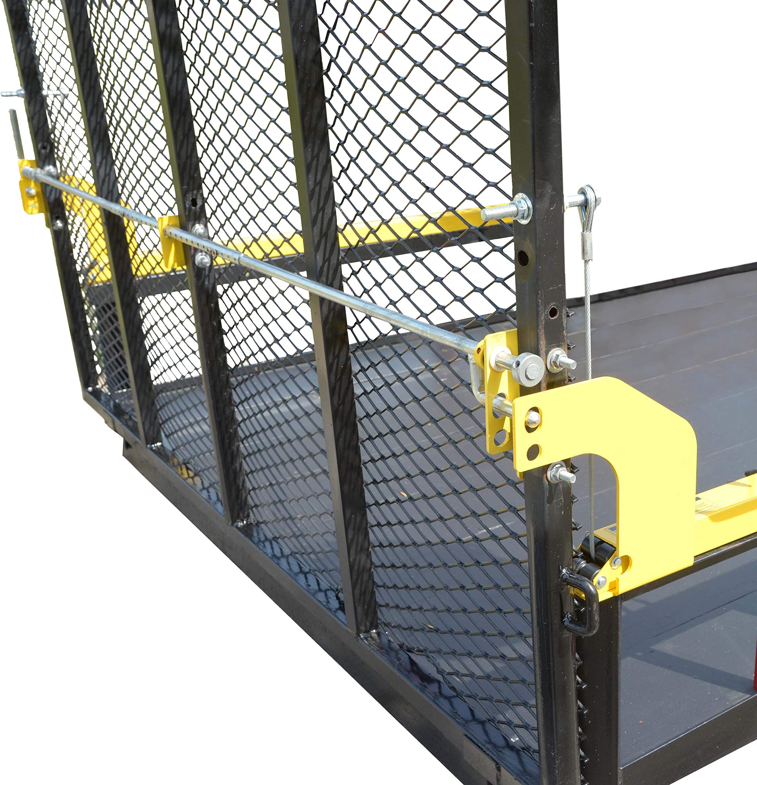 Jungle Jim’s Rapid Latch Trailer Gate Locking System – Easy One-Side Open and Close, Secure with One Padlock, Compatible with Gorilla Lift and EZ Gate, Max Width 6'9"