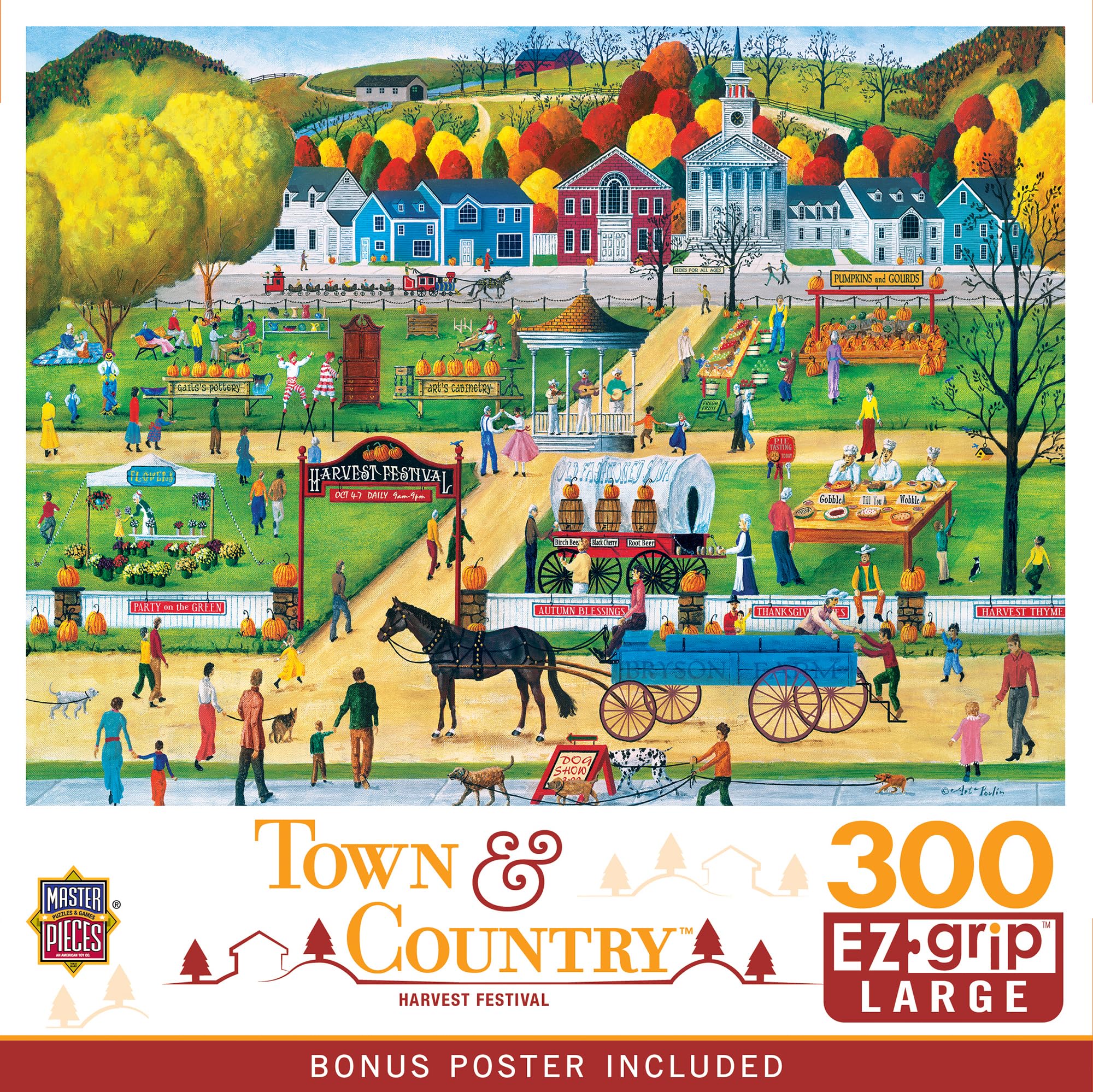 300 Piece EZ Grip Jigsaw Puzzle - Havest Festival - 18"x24"
