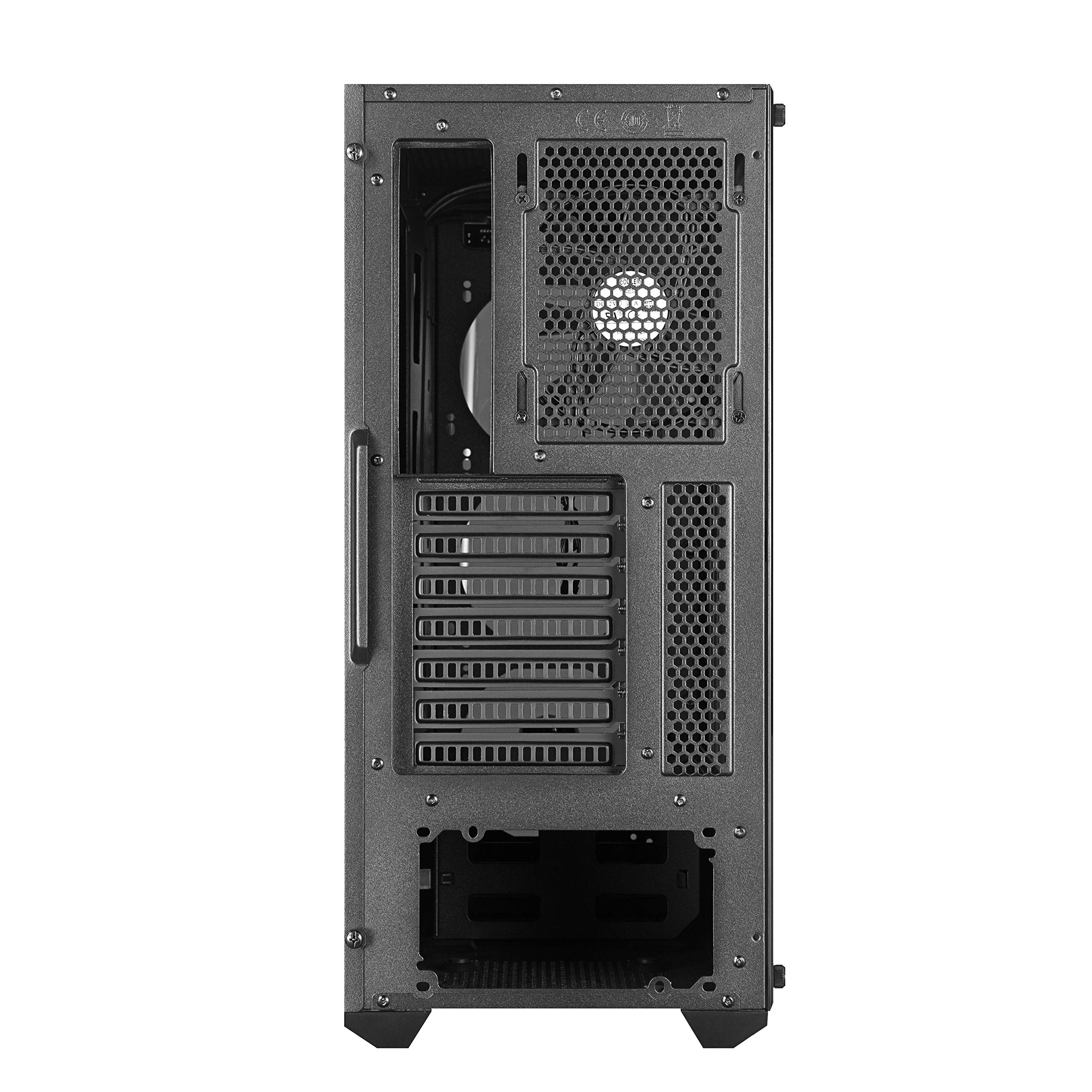 Cooler Master MasterBox MB520 ATX PC Case with Tinted Front Panel, Racing Intakes, Transparent