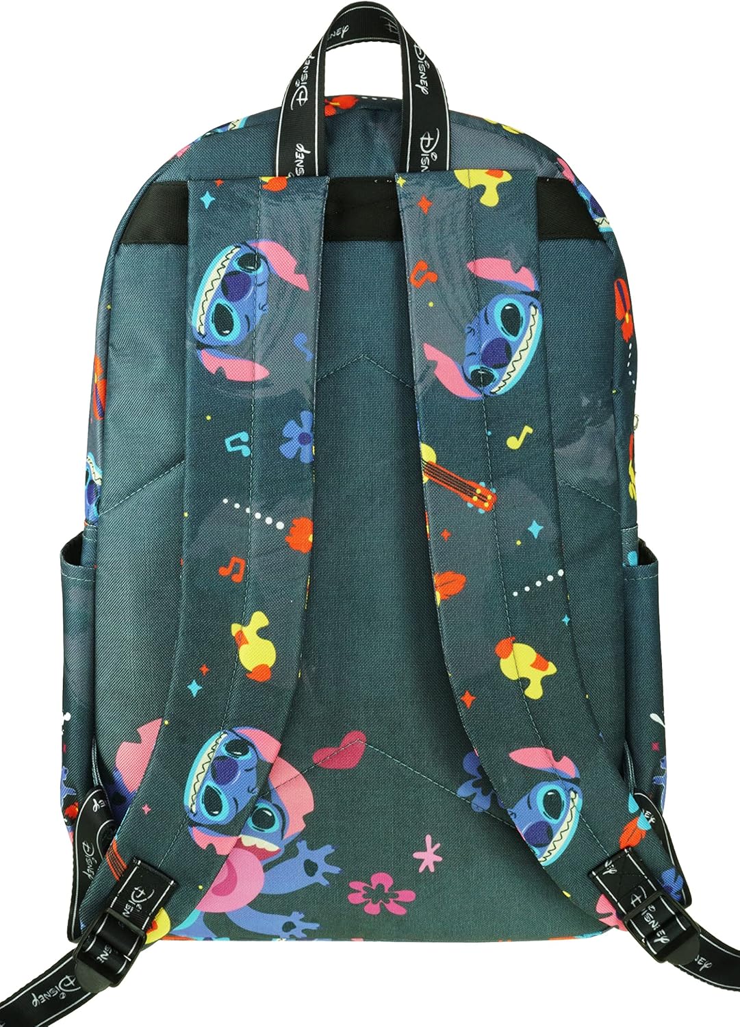 KBNL Classic Disney Lilo & Stitch Backpack with Laptop Compartment for School, Travel, and Work (Black), Multicolor, A22211-Lilo&Stitch - Image 4