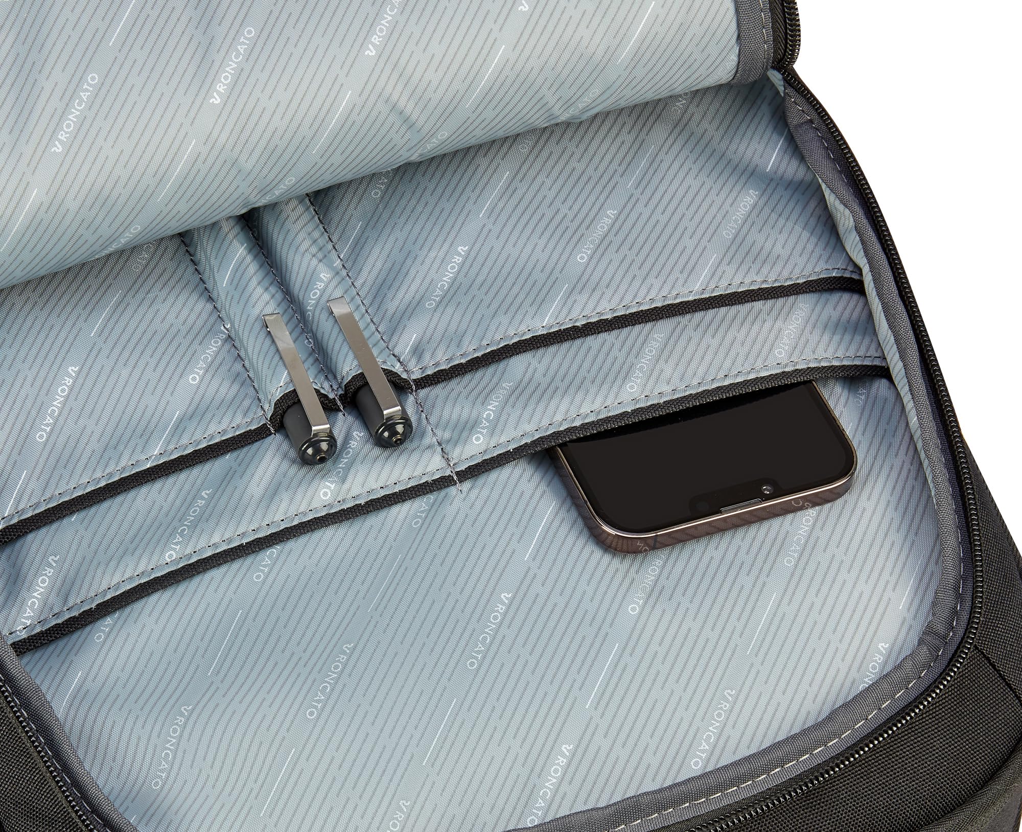 Roncato CLAYTON Zaino da lavoro porta PC 15.6-44x31x15 cm - Nero/Rosso