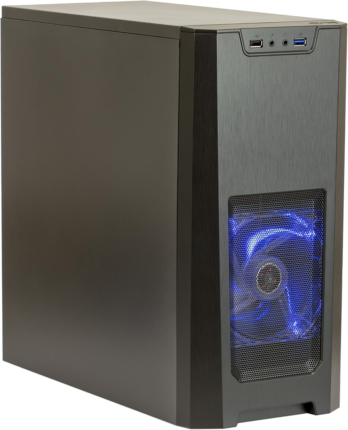 Xion Performance mATX USB 3.0 Tower Case Black/Blue XON-310_BK