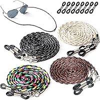 Vista 1 de Cordón de soporte de cuerda para gafas - Accesorio de soporte de correa para gafas de terileno Negro