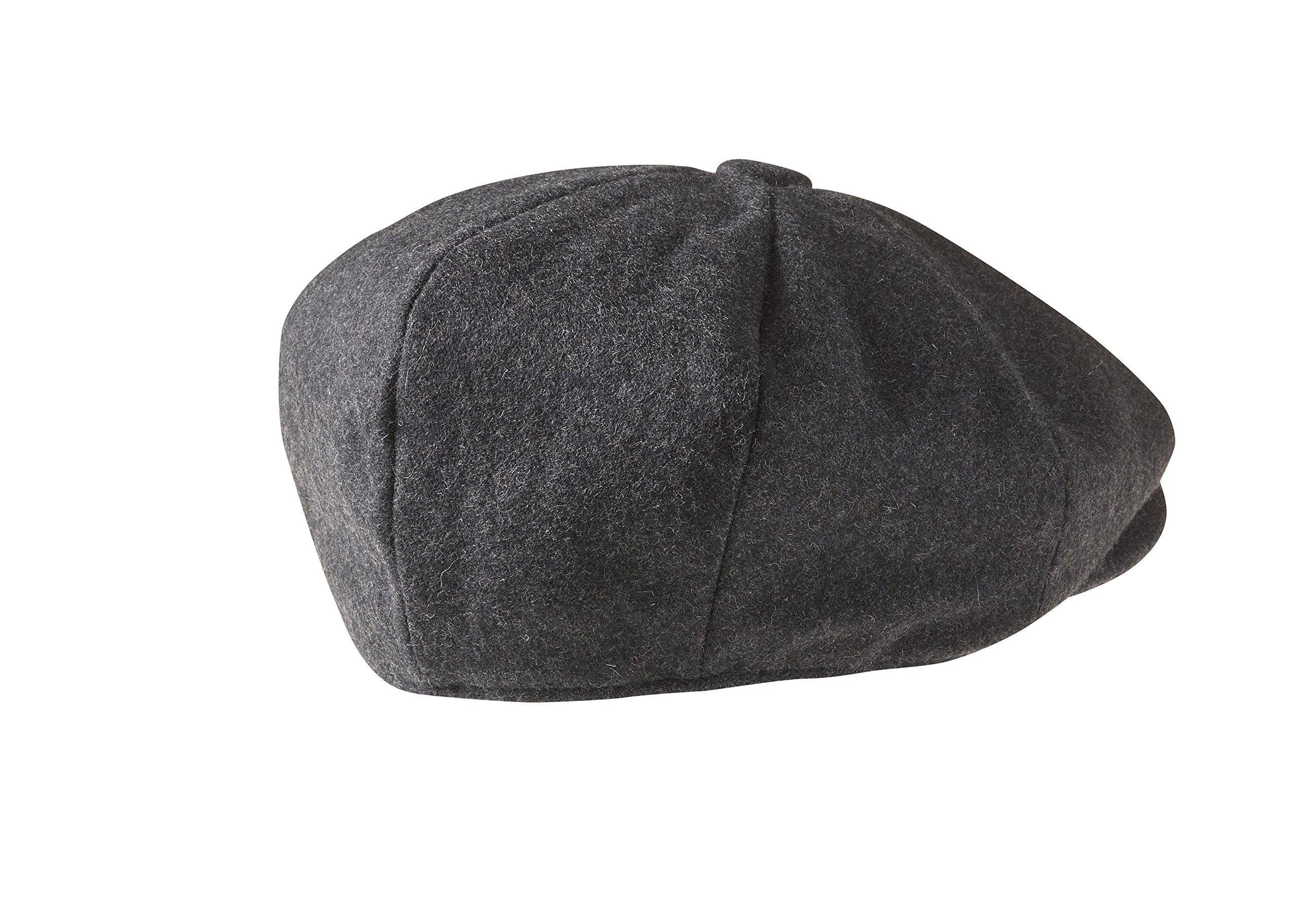 Peaky Blinders, berretto a 8 spicchi piatto in stile “Newsboy”, in 100% lana di tweed