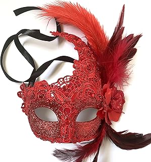 Brocade Lace Masquerade Ball Mask Burlesque Mardi Gras Birthday Prom Wed...