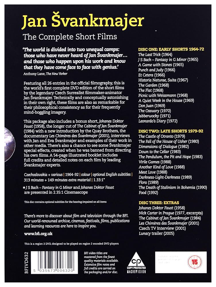 HMYZ JAN ŠVANKMAJER 映画 DVD Insects / Hmyz Jan Svankmajer DVD 2018: Amazon.ca: Movies
