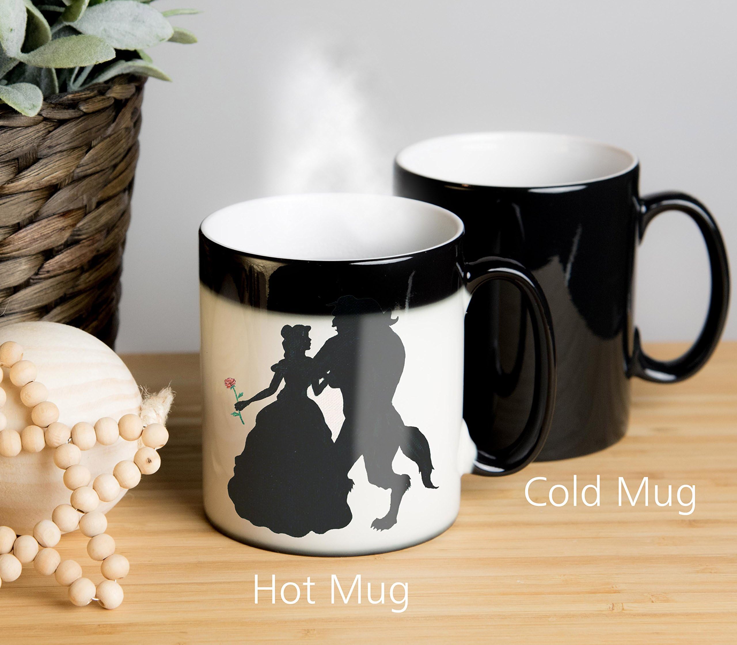 Beauty and The Beast Tale as old as time, Song as old as Rhyme Magical Colour Changing Mug! Ideal as tea mug, coffee mug, tea cup, coffee cup, hot chocolate cup, hot chocolate mug. Great gift for birthdays, Christmas, Anniversary etc.