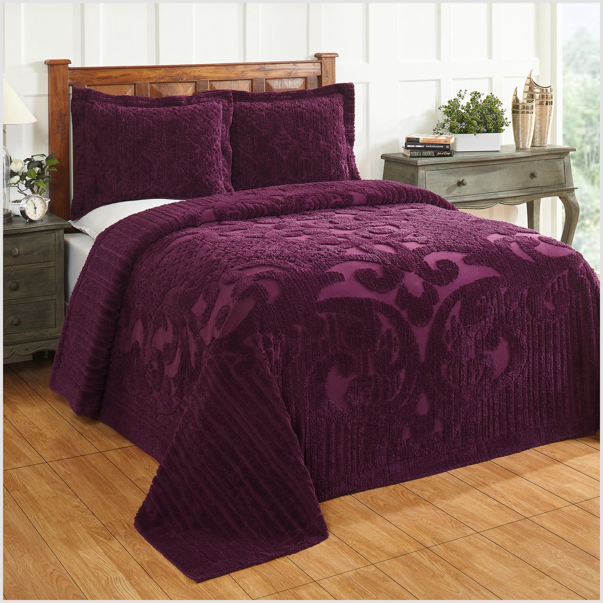 Better Trends 100% Cotton Chenille Bedspread Set