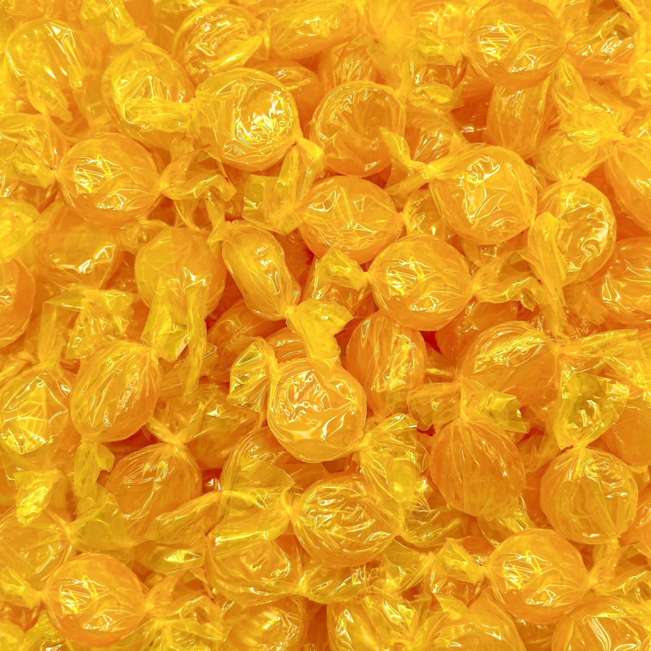 Butterscotch Discs Hard Candy - 2 Pound Bulk Pack (About 180 Count) - Individually Wrapped Old-Fashioned Butter Scotch Yellow Candies for Office Bowls - Nostalgic Buttons