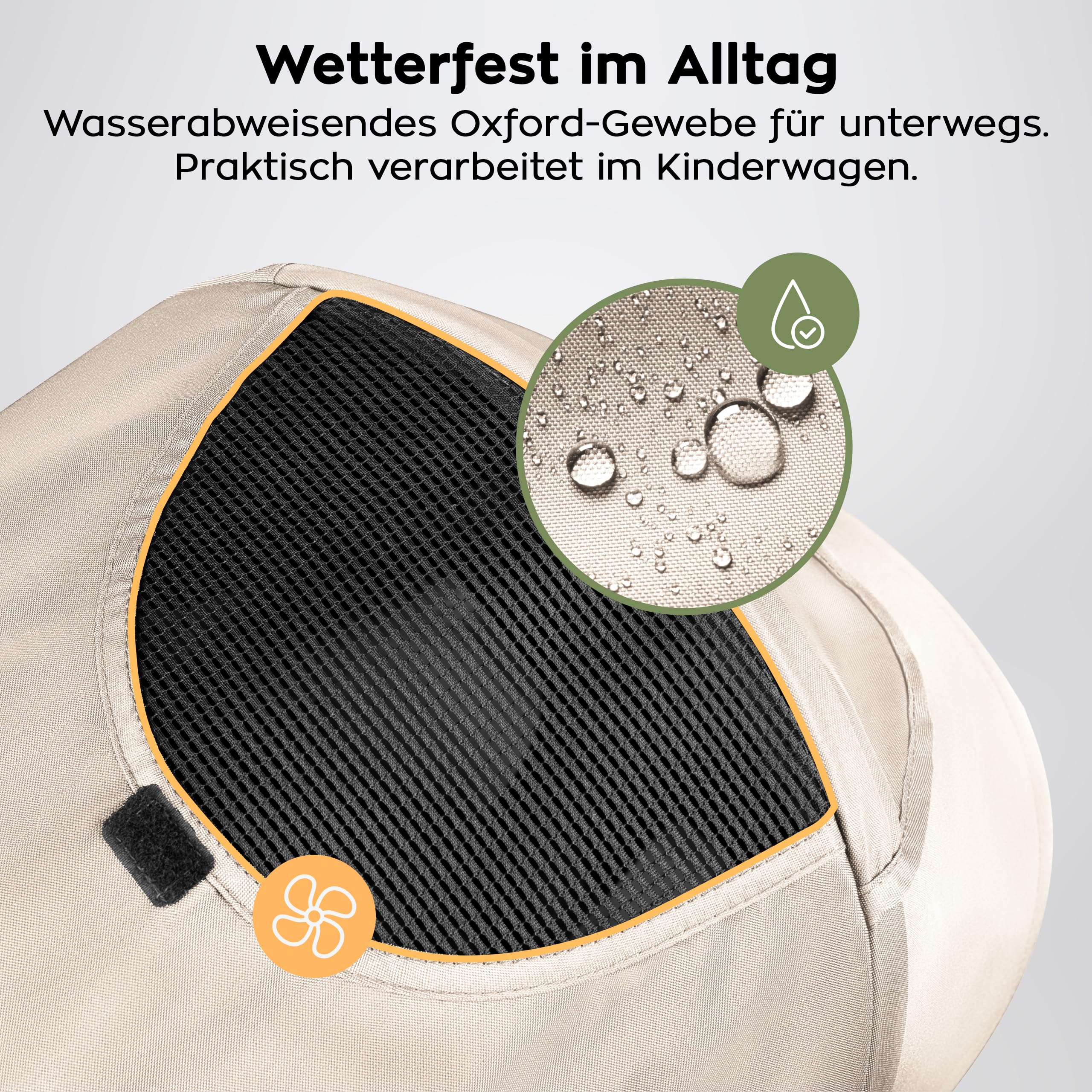 Tulano Davos 35 Reisebuggy – Kinderbuggy klappbar mit Liegefunktion bis 25kg – kompakter Kinderwagen Beige