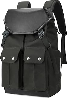 Travel laptop backpack, Vintage Backpack,Carry on backpack,waterproof backpack,College Backpack,Fits 15.6 Inch Laptop, Men & Women (Black)