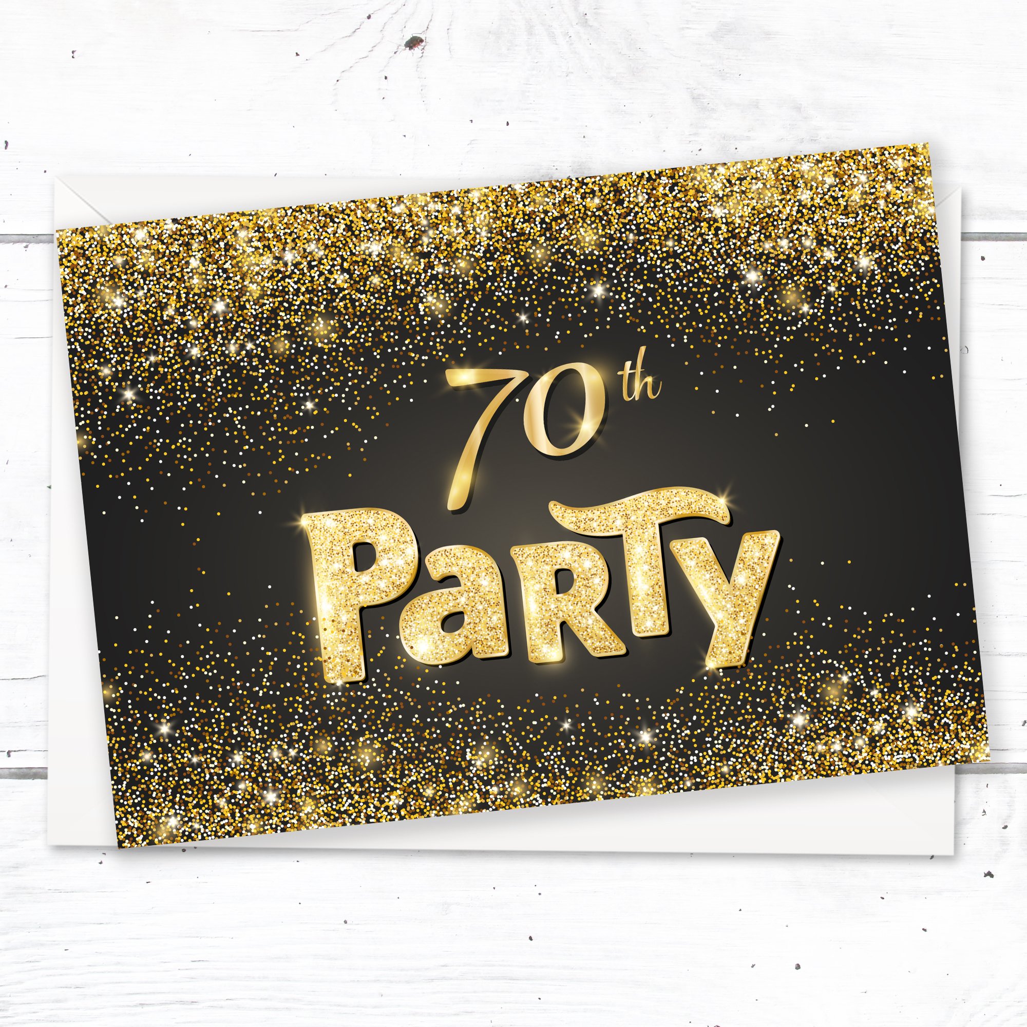 Biglietto d'auguri per 70° compleanno di Olivia Samuel - Sunshine and Wine - Biglietto Personalizzato - lucido formato A5, 148 mm x 210 mm, con busta trasparente