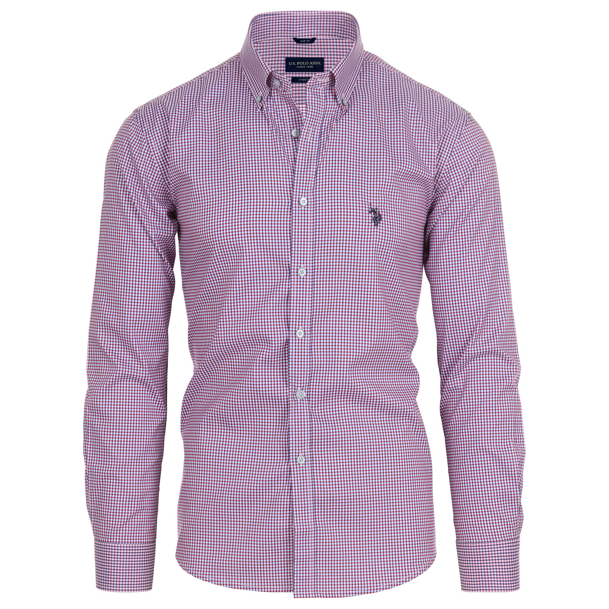 U S Polo Assn Slim Fit Long Sleeve Button Down Dress Shirts for Men Wrinkle Free Long Sleeve