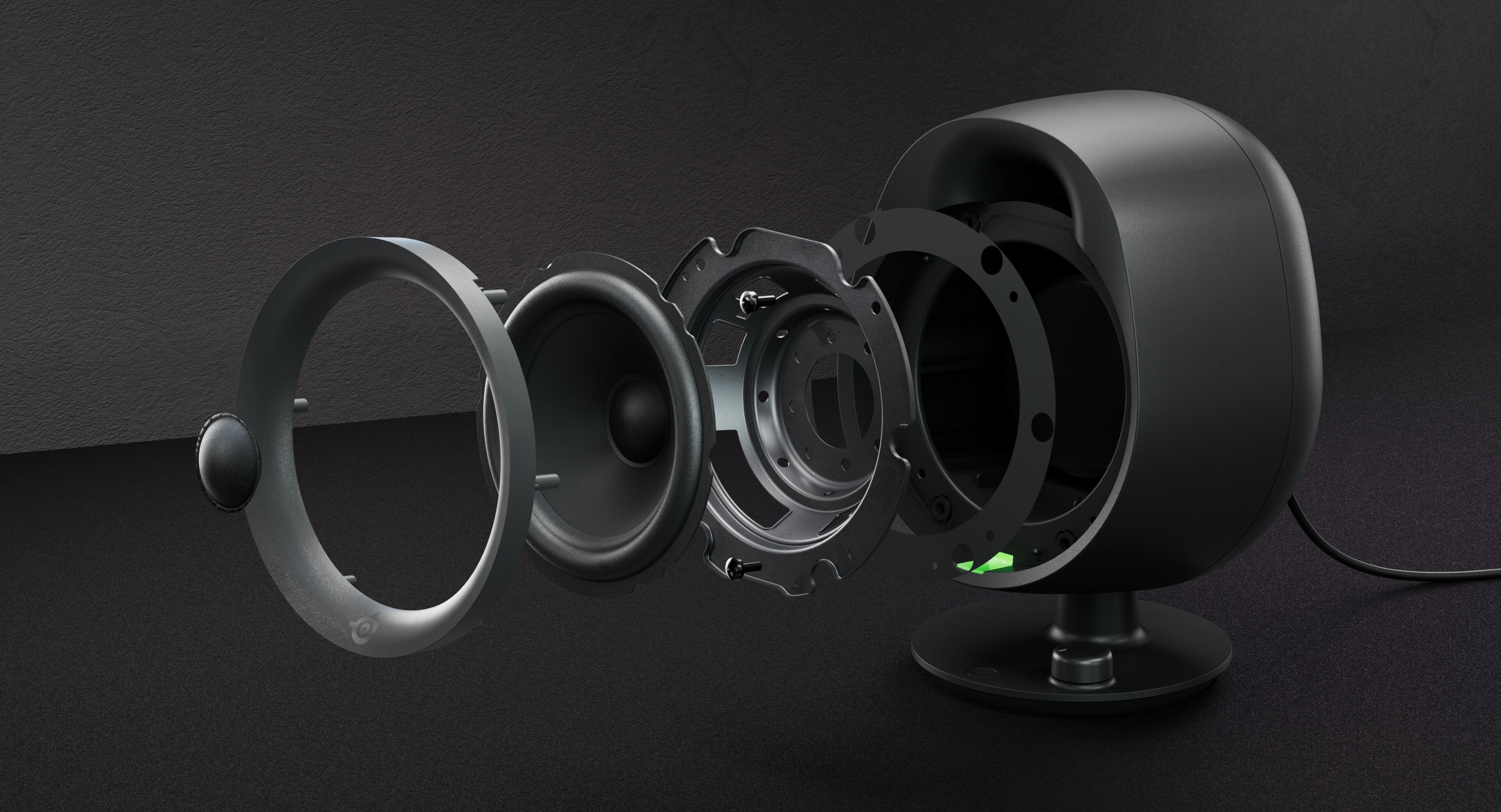 ARENA3 US 4個 SteelSeries Arena 3 Bluetooth Gaming Speakers with Polished