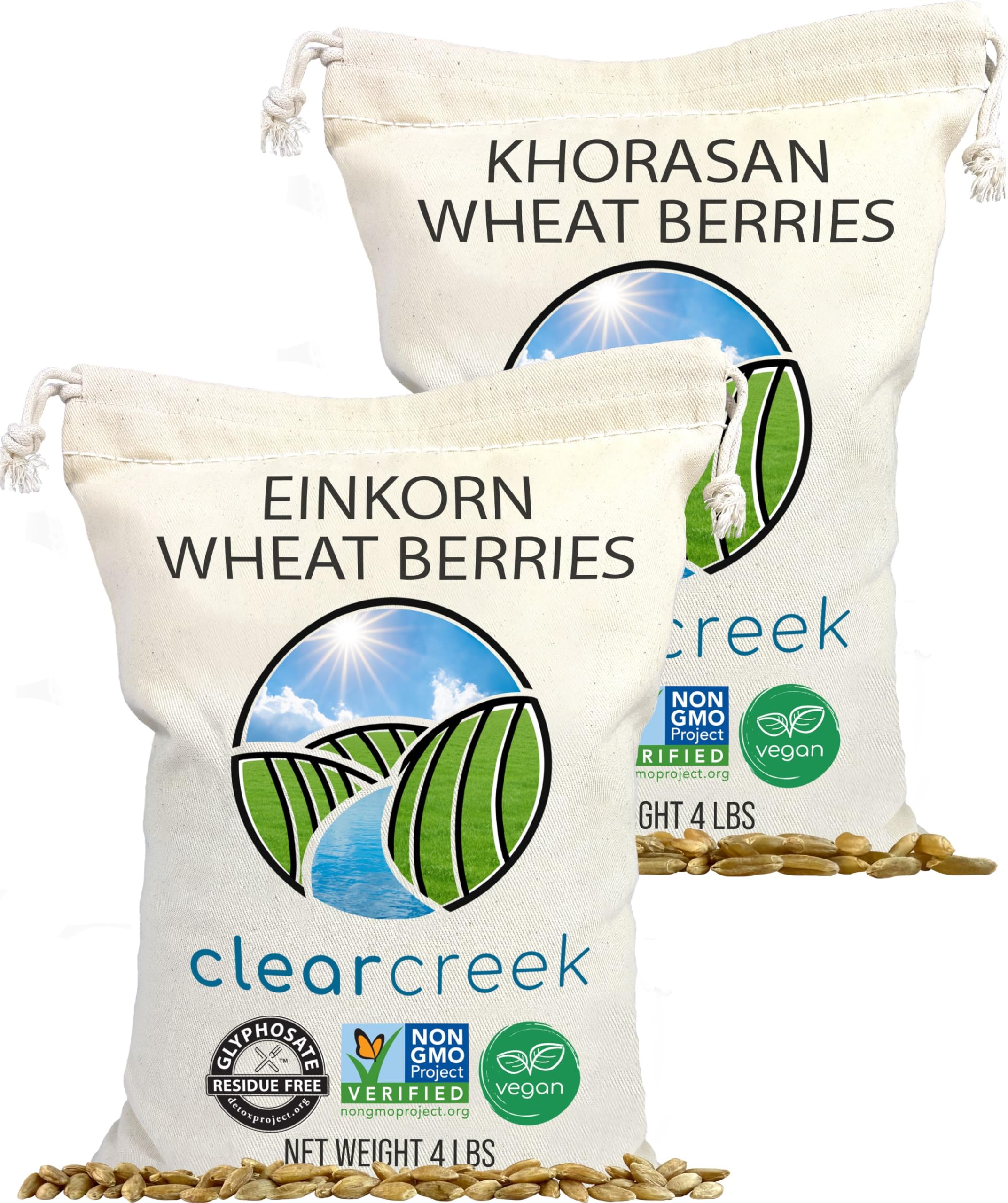 CLEAR CREEK Certified Glyphosate Residue Free Einkorn and - dried grains and rice | Mubboo