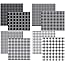 Shades of Gray Buffalo Plaid Double Sided Paper Cardstock 12x12 Assortment - 4 Sheets