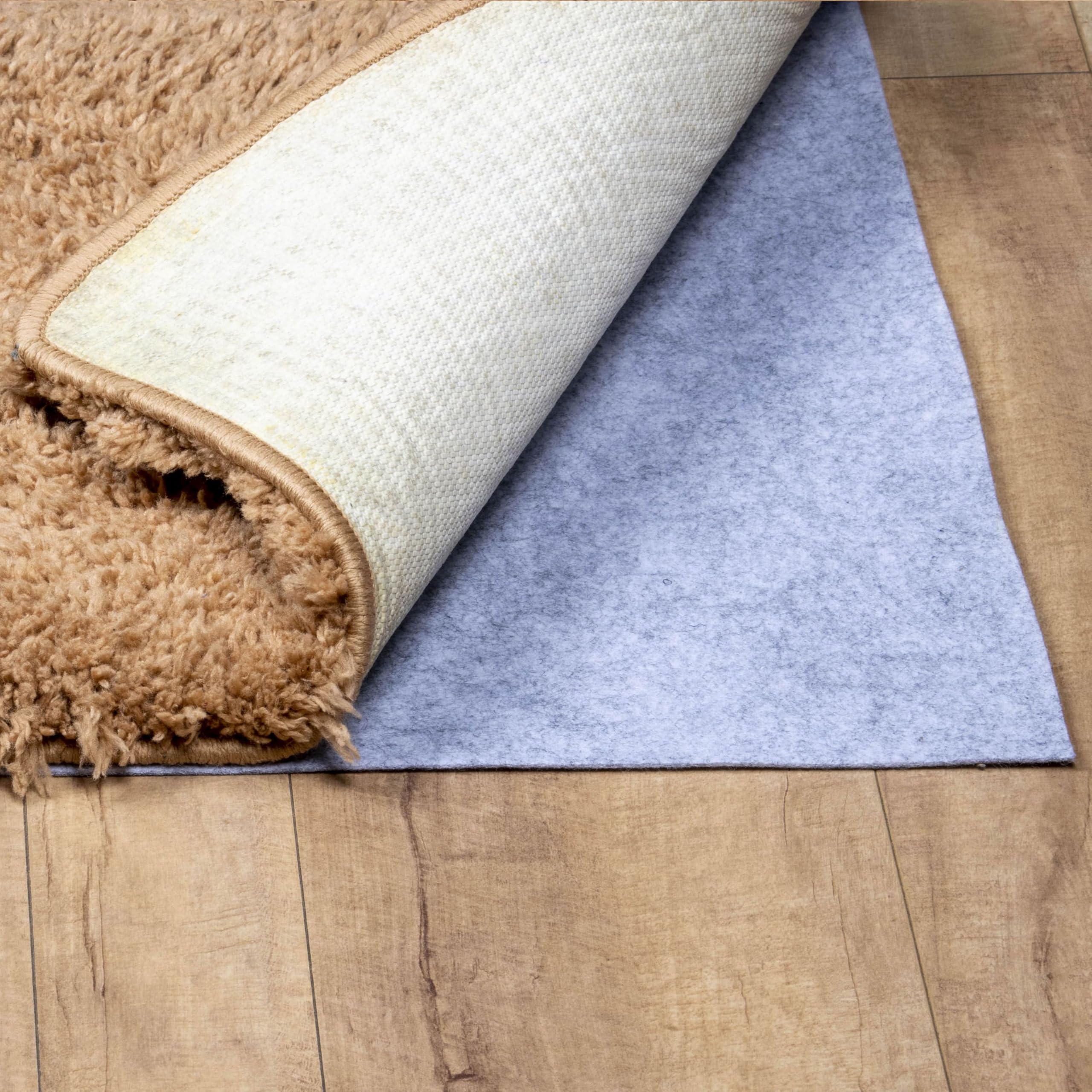 Upaaj Premium Floor Carpet and Rug Work as Rug Underlay Pad Bedroom Carpet Floor Cushion, Durable 6 mm Thick Pad or Bedside Runner for Safety and Comfort (Light Gray, 5 X 8 Feet)