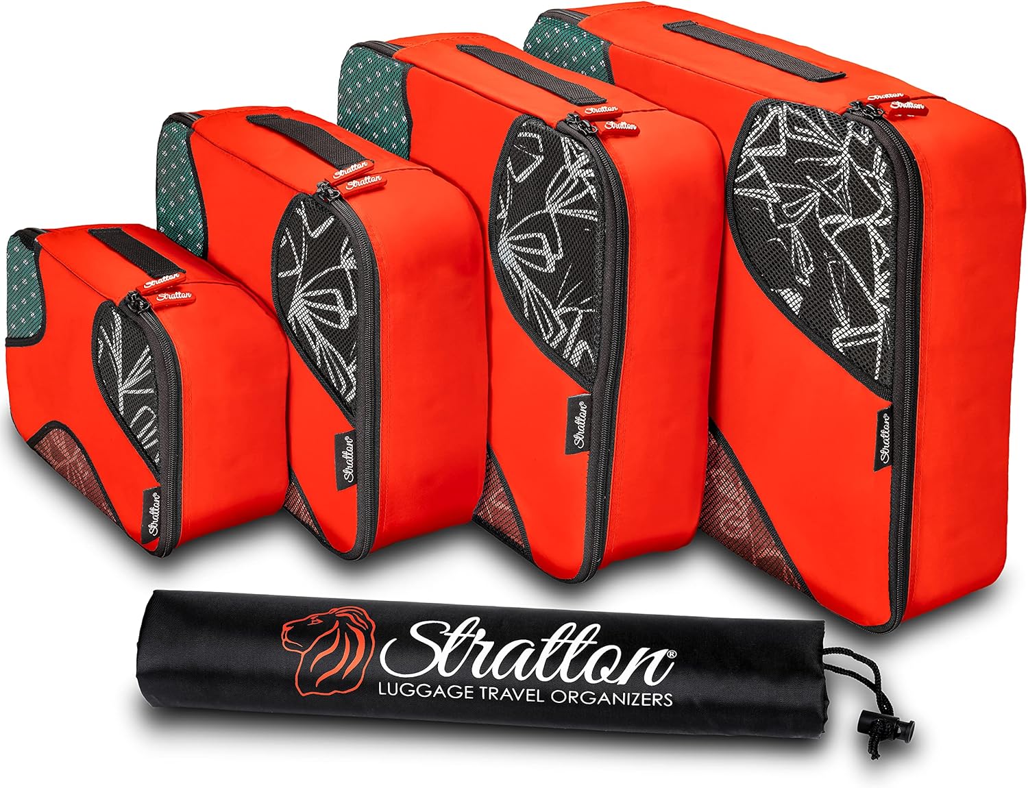 Stratton 5 Set Packing Cubes, Travel Luggage Organizers with Laundry Bag