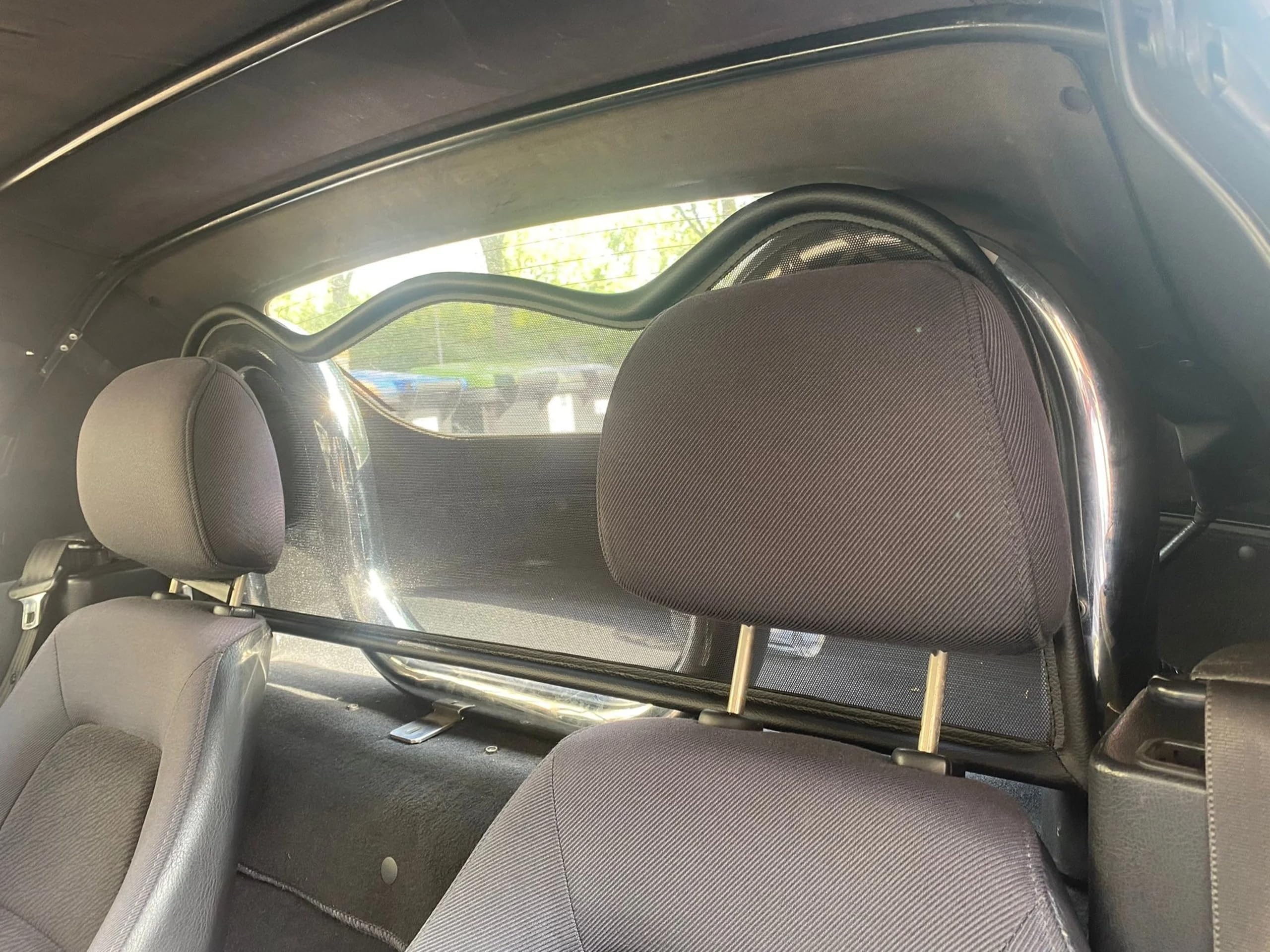 Déflecteur de vent noir R-style pour Mazda MX-5 NA / NB 1989-2005 | Filet Anti-Remous Coupe | Déflecteur d'air